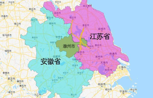 在江苏省境内,它本身是江苏省省会,其次南京市的周边是马鞍山,合肥
