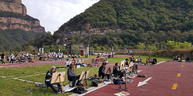 淄博十七中画室,画室